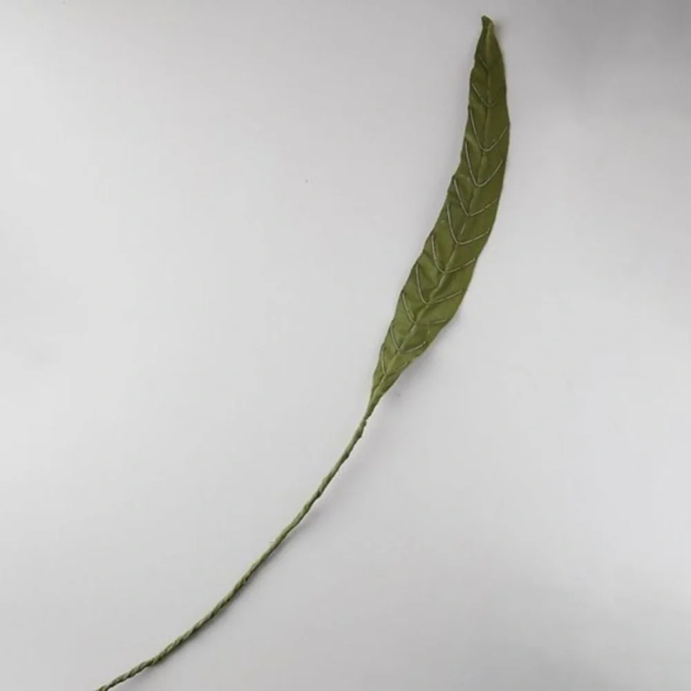 Anthropologie Canvas Cala Lilly Leaf Stem